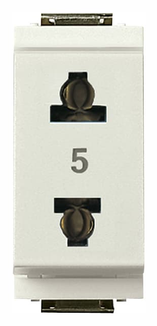 VIMAR SPA VIW17044.B PRESA 2P 15A USA+EU D4,8MM BIANCO