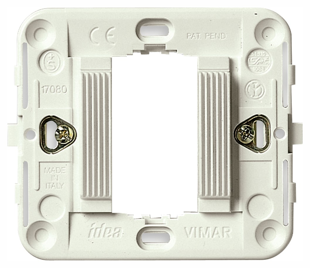 VIMAR SPA VIW17081.B SUPPORTO RIGATO 1M +GRIFFE BIANCO