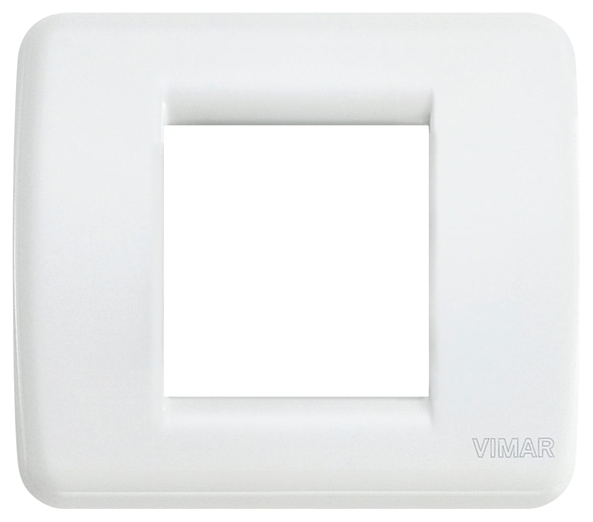 VIMAR SPA VIW17098.01 PLACCA RONDO 1-2M BIANCO BRILL.