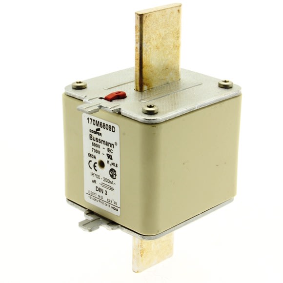 EATON MANIFACTURING - EAO170M6809D 170M6809D FUSE 550A 690V AR DIN 3 HSDNH