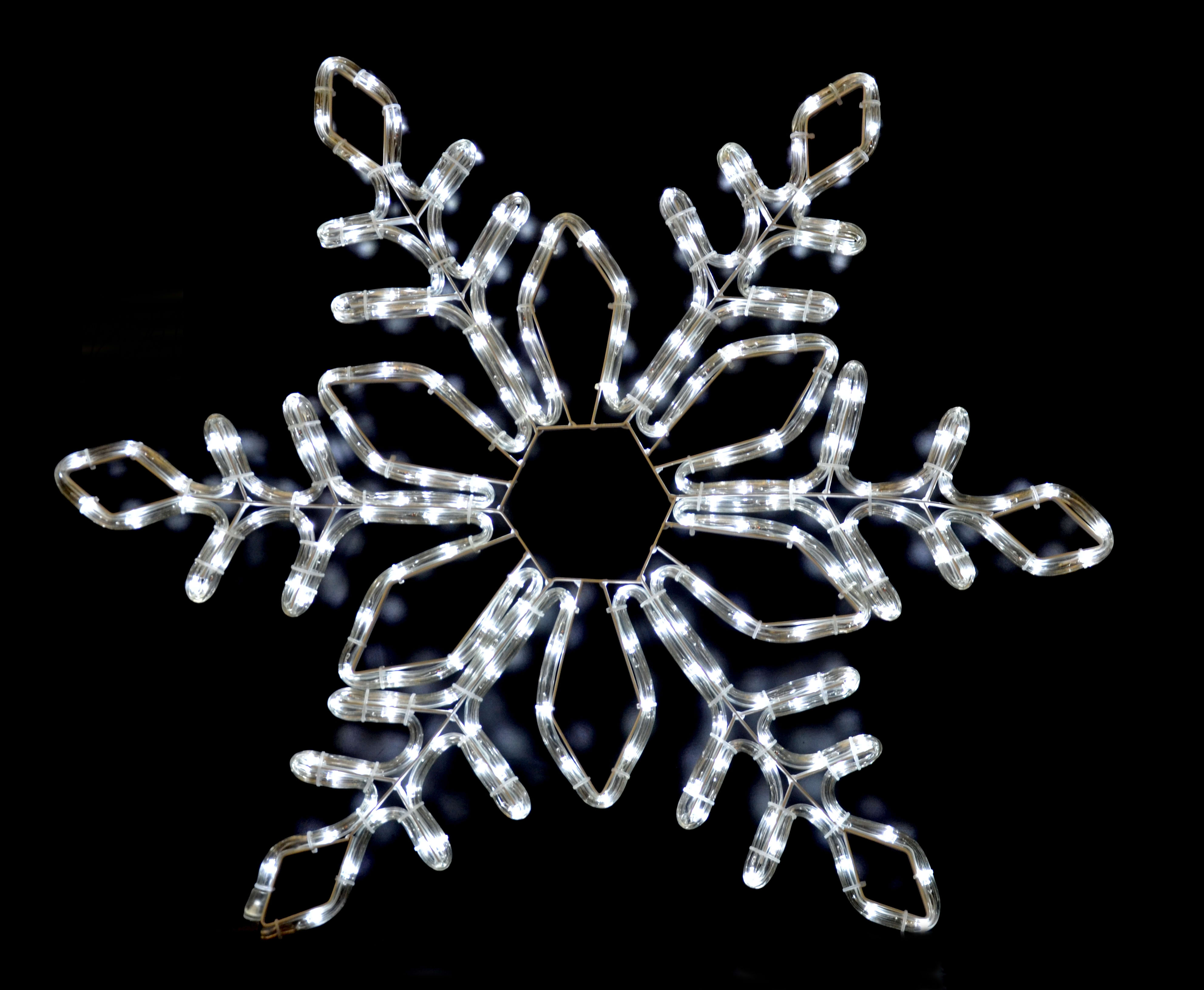 GIOCOPLAST NATALE SP - GCP17518241 FIOCCO DI NEVE C/ TUBO LED BIA. 80CM XE