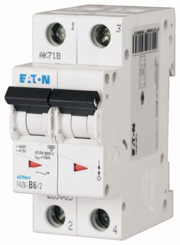 EATON MANIFACTURING - EAO177567 FAZ6-D2/2 INT. MT 6KA 2P D 2A