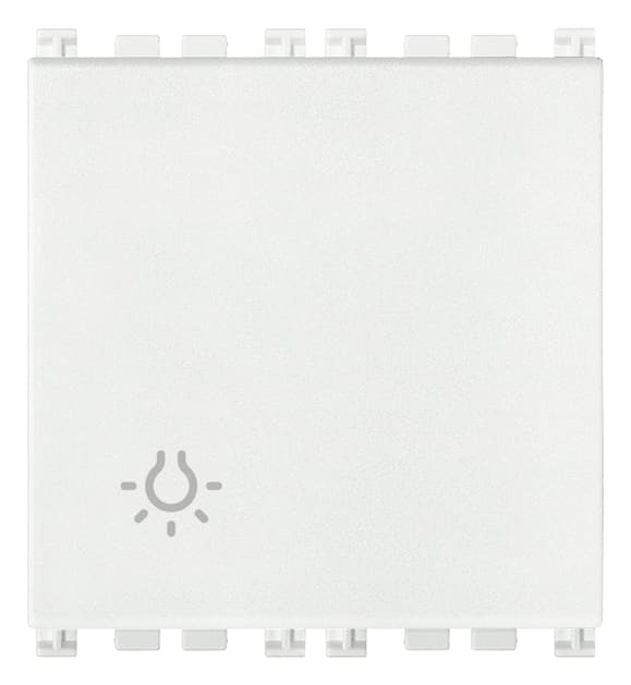 VIMAR SPA VIW19008.2.L.B PULSANTE 1P NO 10A LUCE 2M BIANCO