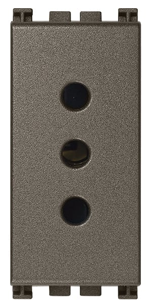 VIMAR S.P.A. - VIW19201.M Presa 2P+T 10A P11 Metal