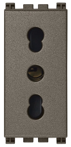 VIMAR S.P.A. - VIW19203.M Presa 2P+T 16A P17/11 Metal