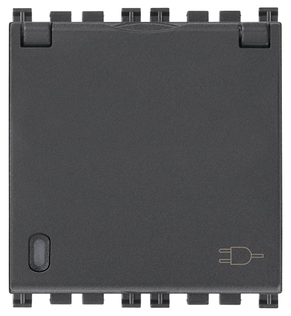 VIMAR S.P.A. - VIW19208.C PRESA SICURY 2P+T 16A DE + COPER. GRIGIO