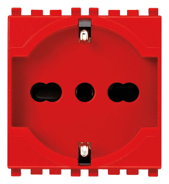 VIMAR SPA VIW19210.R PRESA 2P+T 16A UNIVERSALE ROSSO