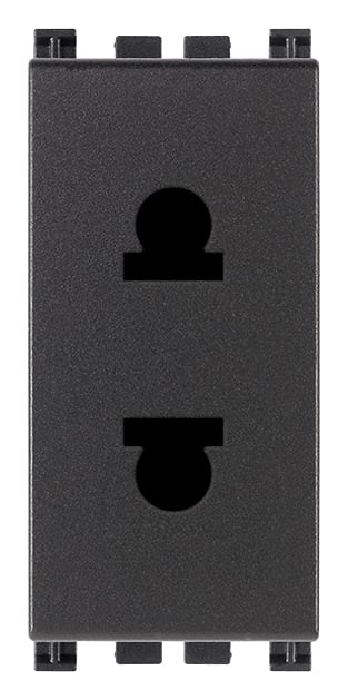 VIMAR SPA VIW19234 PRESA SICURY 2P 16A USA+EU D4,8MM GRIGIO