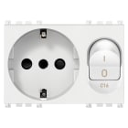 VIMAR SPA - VIW19276.B PRESA 2P+T 16A P30 INTB+MT C16 BIANCO