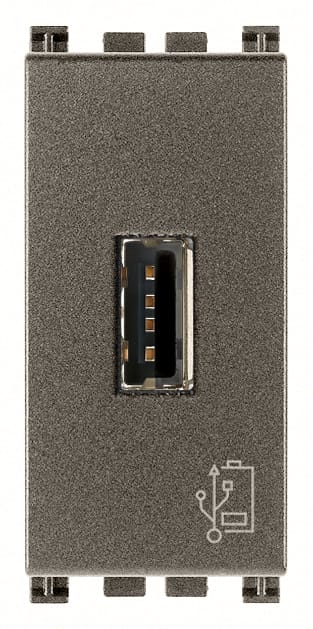 VIMAR S.P.A. - VIW19292.M Unita alimentazione USB 1M 5V1,5A Metal