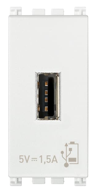 VIMAR SPA VIW19292.B UNITA ALIMENTAZIONE USB 5V1,5A 1M BIANCO