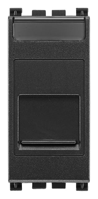 VIMAR S.P.A. - VIW19337.C Adattatore portello RJ45 Keystone grigio