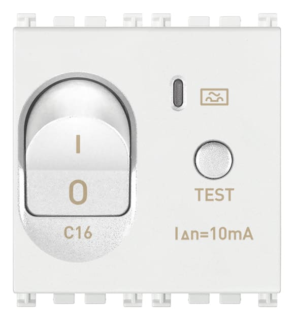 VIMAR SPA VIW19411.16.B INTERRUTTORE MTDIFF.1P+N C16 10MA BIANCO