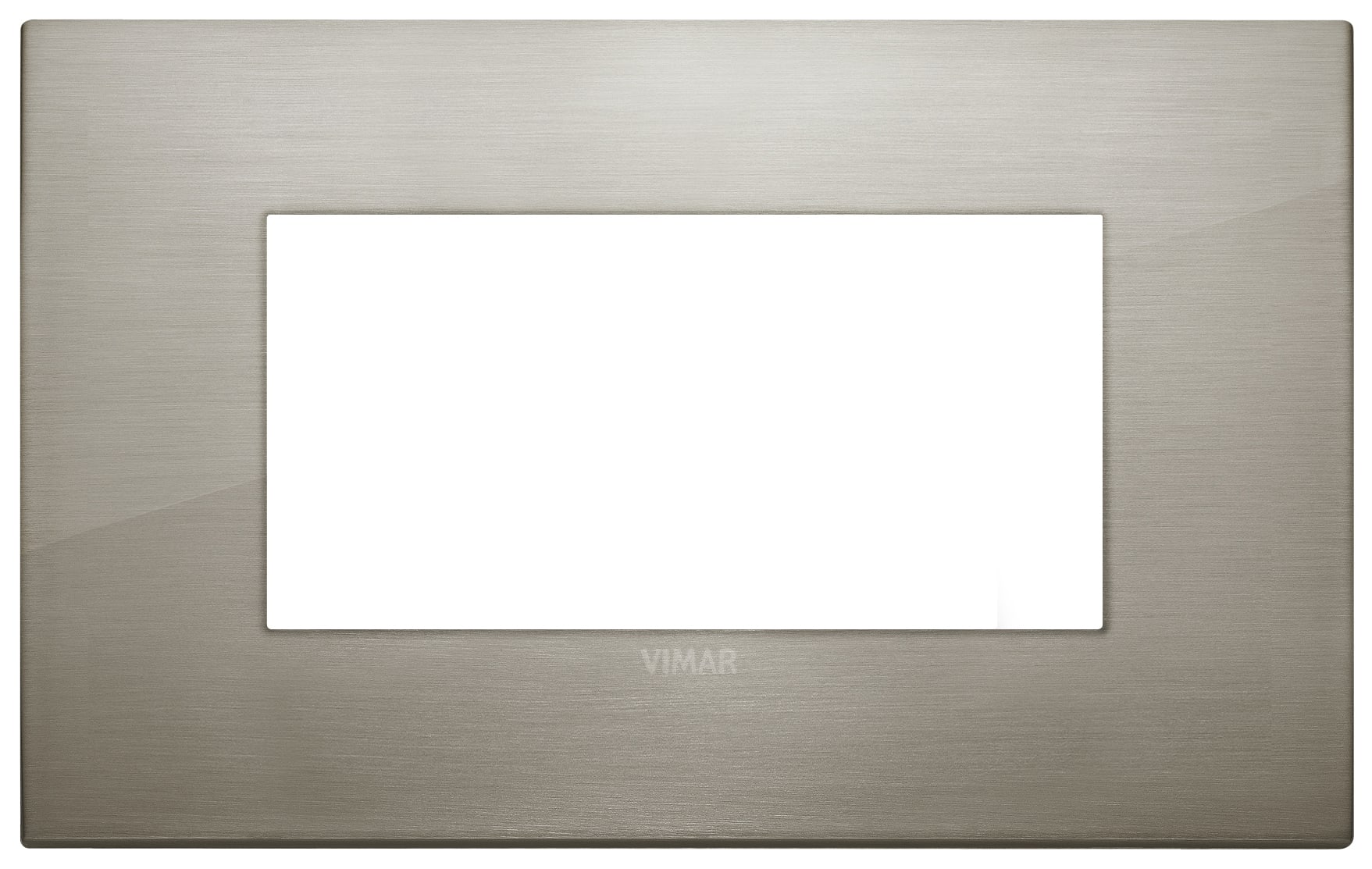 VIMAR S.P.A. - VIW19654.08 PLACCA CLASSIC 4M ACCIAIO SPAZZOLATO