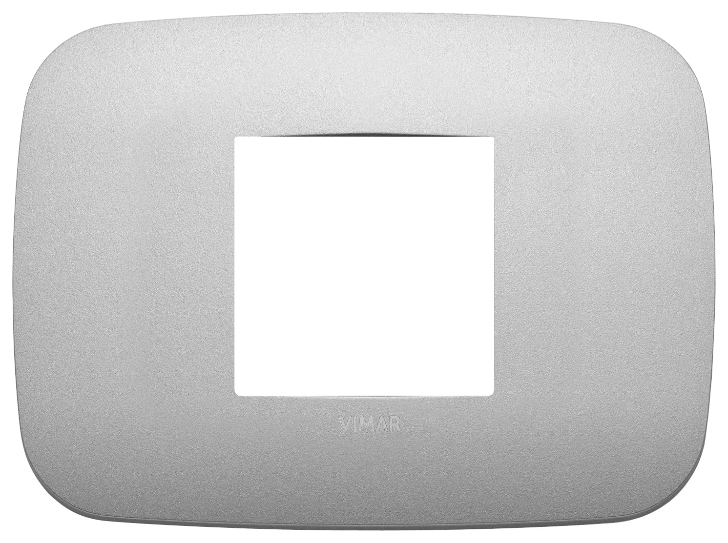 VIMAR SPA VIW19682.23 PLACCA ROUND 2M CENTRALI ARGENTO MATT