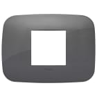 VIMAR SPA - VIW19682.82 PLACCA ROUND 2M CENTRALI GRIGIO