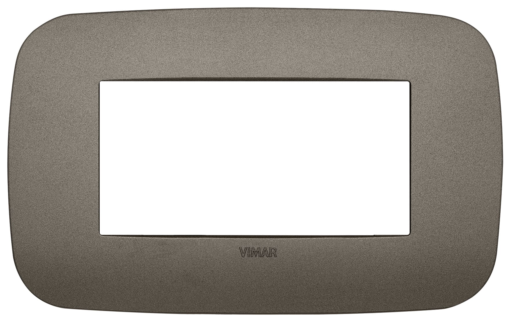 VIMAR S.P.A. - VIW19684.80 Placca Round 4M Metal