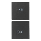 VIMAR SPA - VIW19751.4 DUE MEZZI TASTI 1M ON/OFF VOLUME GRIGIO