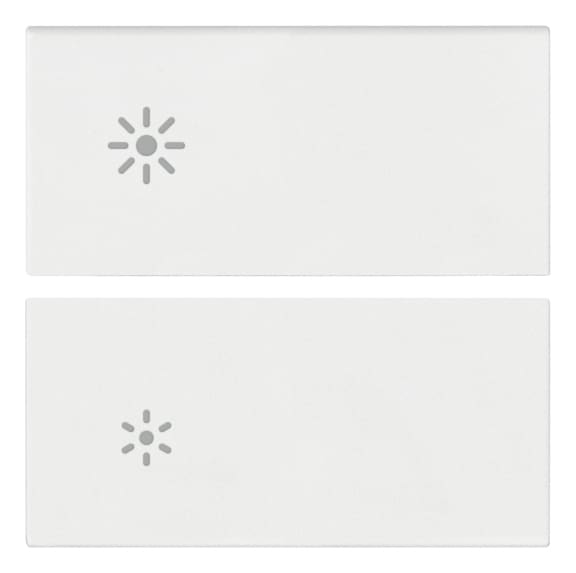 VIMAR S.P.A. - VIW19752.3.B DUE MEZZI TASTI 2M REGOLAZIONE BIANCO