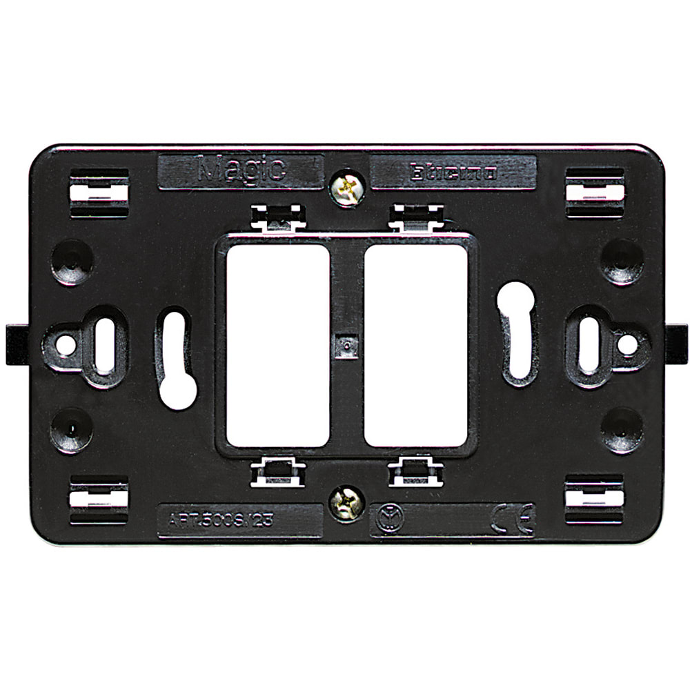 BTICINO S.P.A. - BTI500S/23 MAGIC - SUPPORTO LARGO 2P SCATOLA TONDA