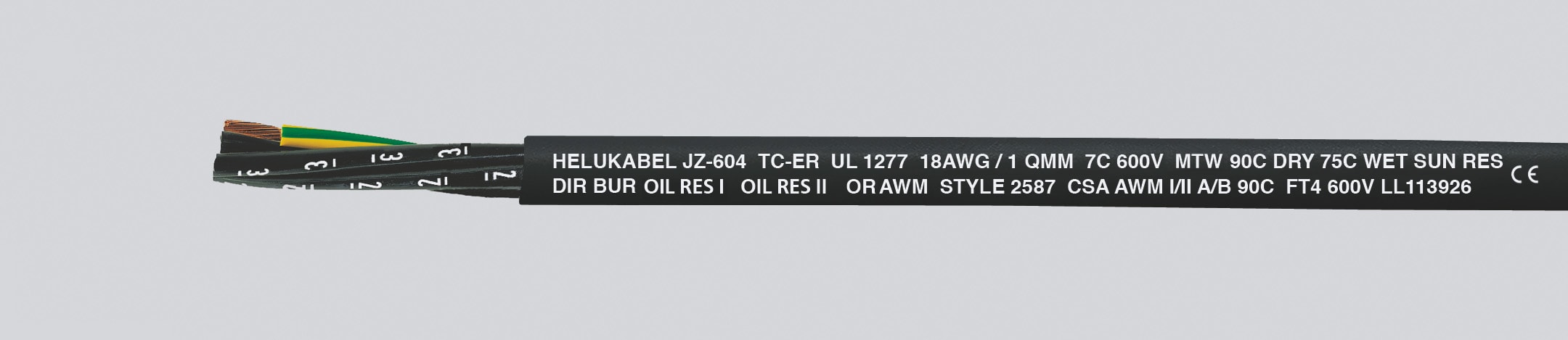 HELUKABEL ITALIA SRL - HLK69716 JZ-604 TC TRAY CABLE 4G16 QMM (AWG 6)