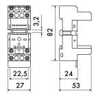 PERRY - PER1REES15/2N *ZOCCOLO PER RELE 2 SCAMBI