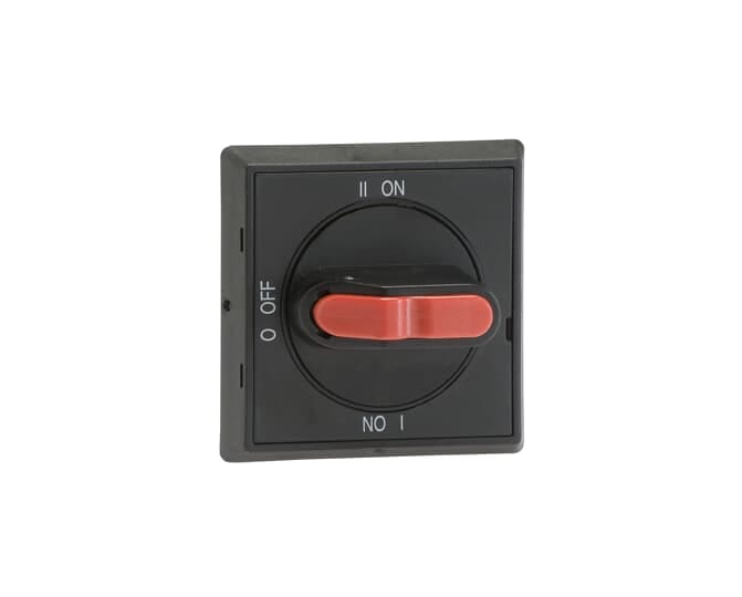 ABB SPA ABBEE 629 0 OHBS2AJE011 MANIGLIA NERA QUADRATA I-0-I