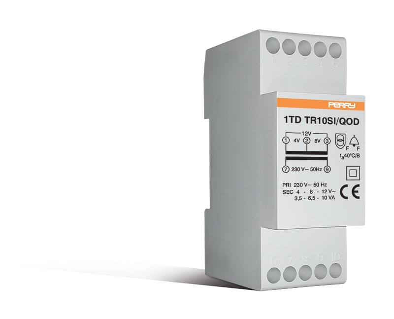 PERRY - PER1TDTR10SI/QOD TRASF.MODUL.10VA S.INT.230 4-8-12V