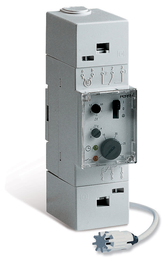 PERRY - PER1TMTE084 TERMOSTATO 2 DIN DEVIAZIONE EST-INV