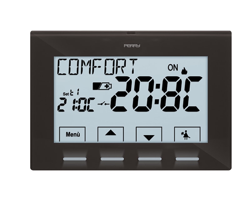 PERRY - PER1TPTE028A TERMOSTATO PARETE 3V NEXT ANTRACITE