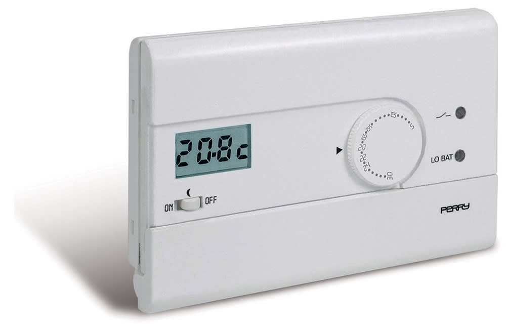PERRY - PER1TPTE400/B TERMOSTATO CON LCD ON-RID-OFF PARETE
