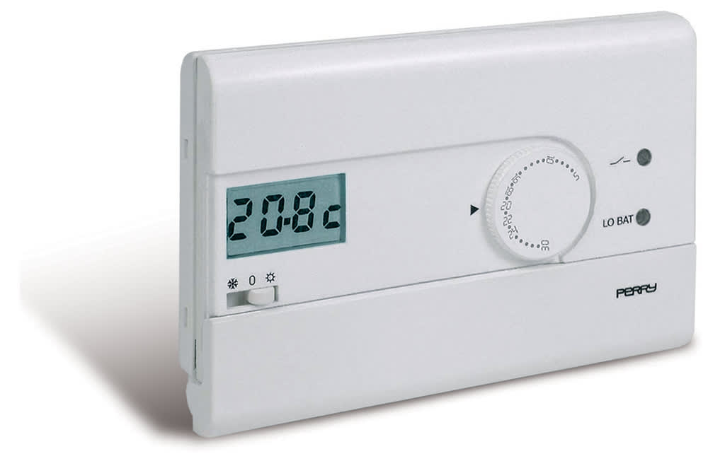 PERRY - PER1TPTE411/B TERMOSTATO CON LCD EST-OFF-INV PARETE