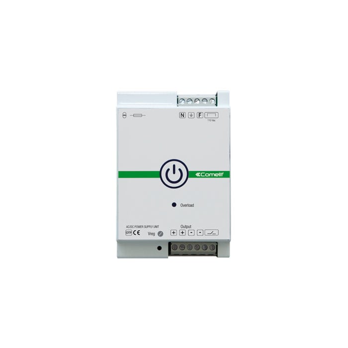 COMELIT GROUP SPA COE20004521 ALIMENTATORE 24VCC DA FONDO QUADRO, 10A