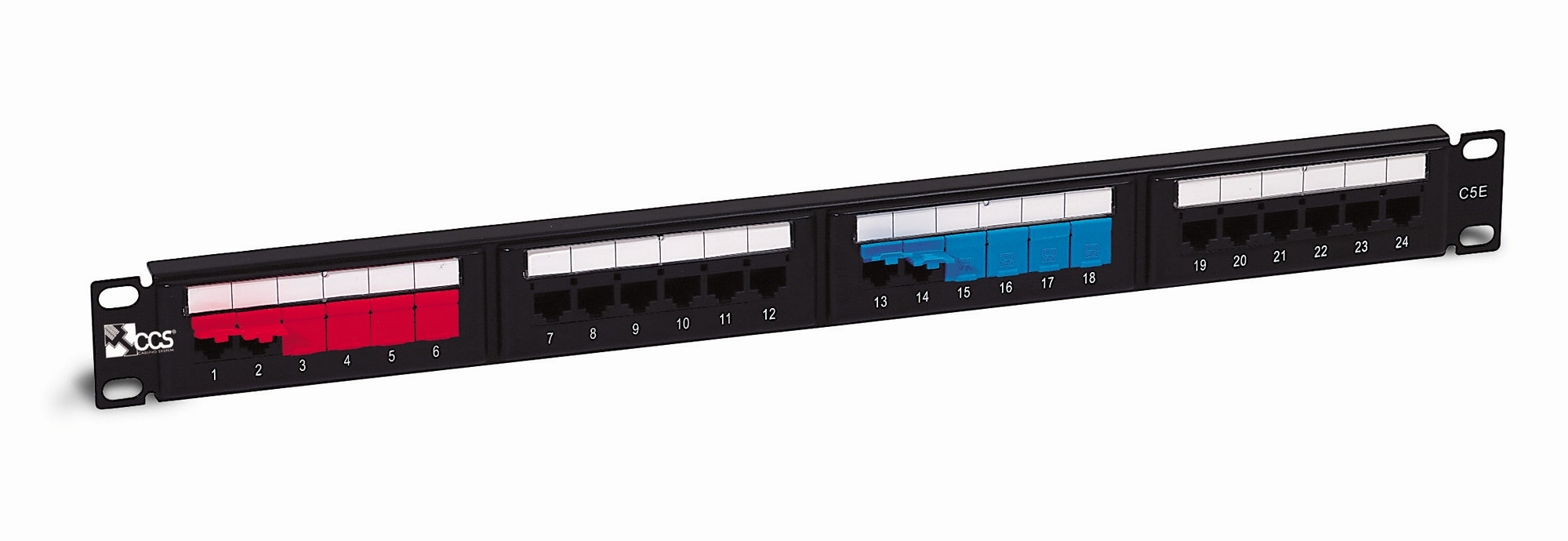 QUBIX SPA QBX2002021 PATCH PANEL CCS IDC110 C5E 24 RJ45 UTP
