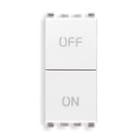 VIMAR SPA - VIW20058.B DUE PULSANTI INDIPEND. NO+NC 10A BIANCO