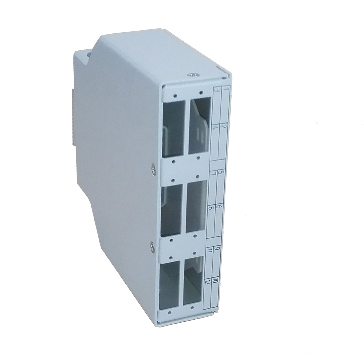 QUBIX S.R.L. NETWORK - QBX2006071 BOX OTTICO 6 SC DPLEX PER GUIDA DIN GR