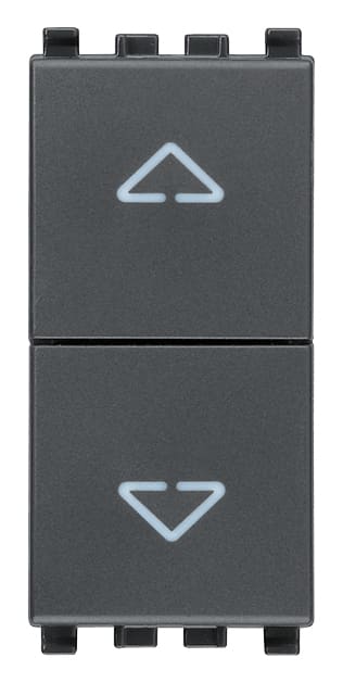 VIMAR SPA VIW20062 DUE PULSANTI INTERBLOCC.NO+NO 10A GRIGIO