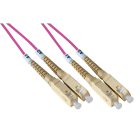 QUBIX SPA - QBX2008027OM4 BRETELLA BIF SC-SC 50/125 OM4 MM 3MT