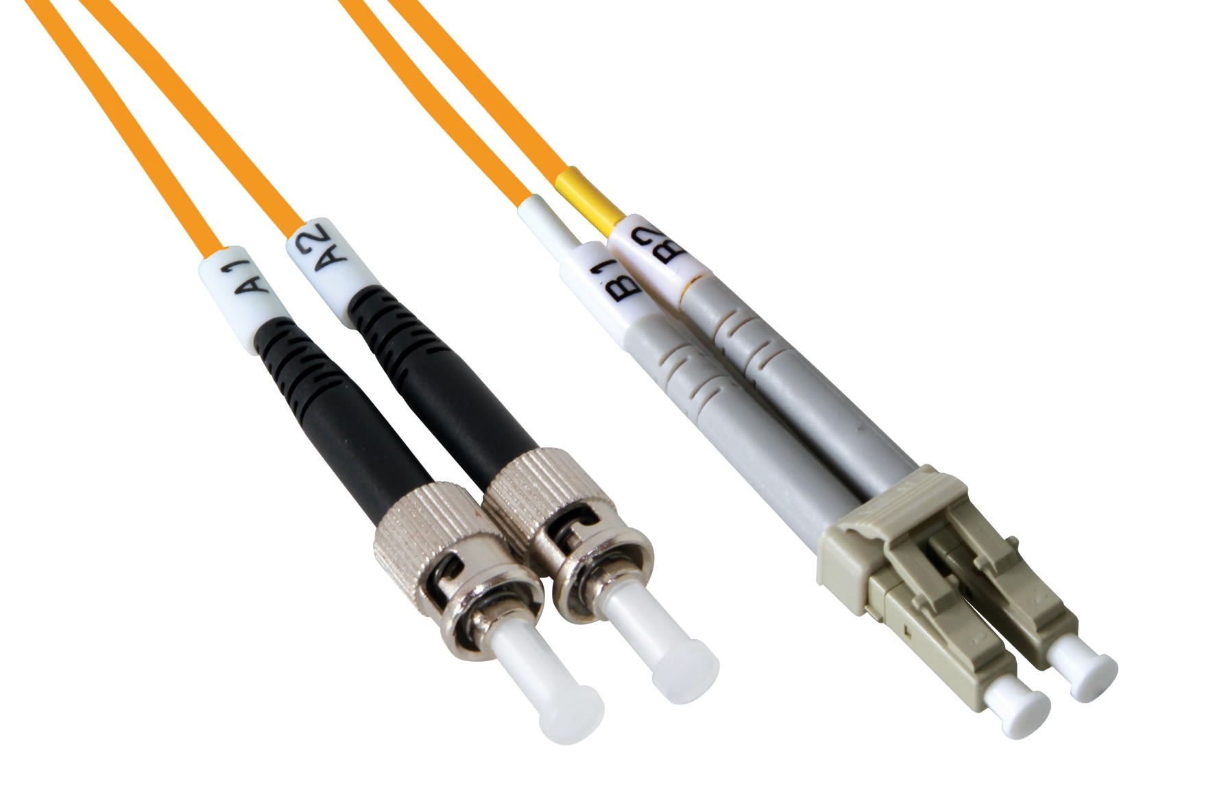 QUBIX S.R.L. NETWORK - QBX2008120 BRETELLA BIF ST-LC 62,5/125 MM 2MT