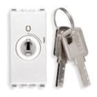 VIMAR SPA - VIW20083.CU.B Interr. 2P 16(3)A + chiave unif. bianco