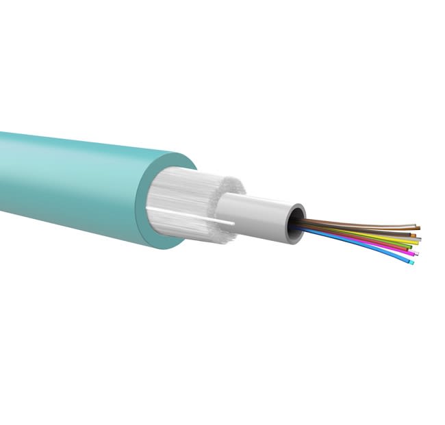 QUBIX S.R.L. NETWORK - QBX2008355OM3 CAVO 4FO 50/125 OM3 ARM.DIEL.LSZH CONNET