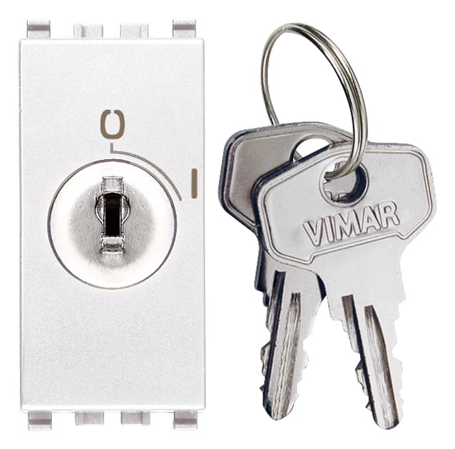 VIMAR SPA VIW20083.B INTERRUTTORE 2P 16(3)A + CHIAVE BIANCO