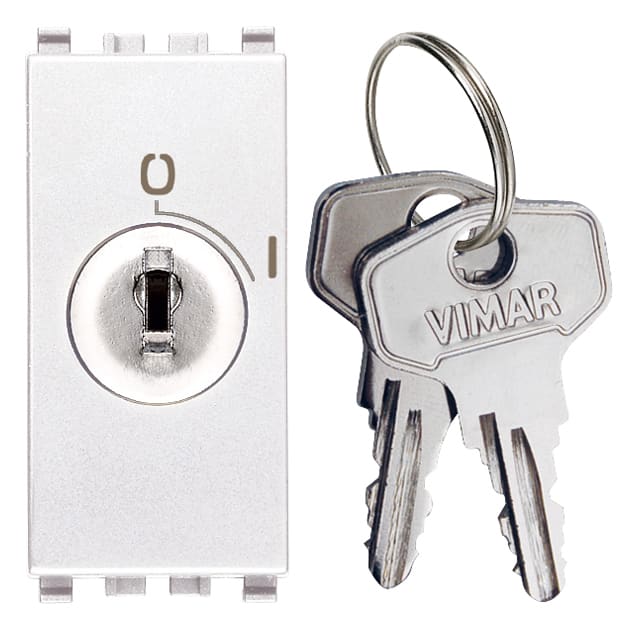 VIMAR SPA VIW20086.CU.B PULSANTE 2P NO 16A + CHIAVE UNIF. BIANCO