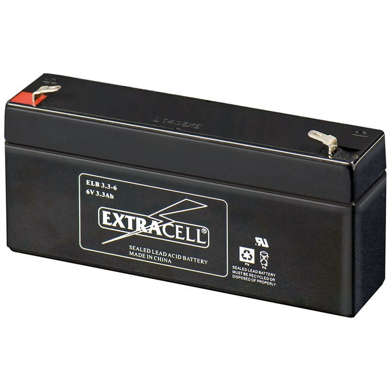 ELCART DISTRIBUTION ERT300450500 BATTERIA RIC.PIOMBO 6V 3,3 AH