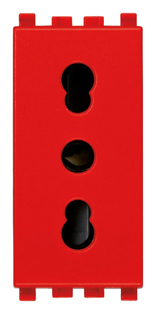 VIMAR SPA VIW20203.R PRESA 2P+T 16A P17/11 ROSSO