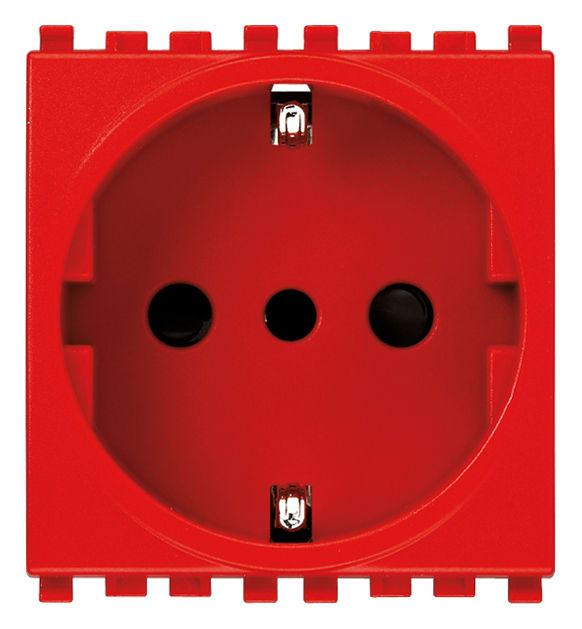 VIMAR SPA VIW20209.R PRESA 2P+T 16A P30 ROSSO