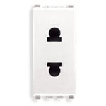 VIMAR S.P.A. - VIW20234.B PRESA SICURY 2P 16A USA+EU D4,8MM BIANCO