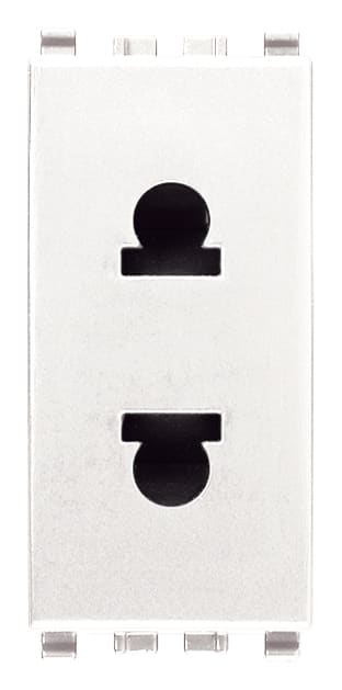 VIMAR S.P.A. - VIW20234.B PRESA SICURY 2P 16A USA+EU D4,8MM BIANCO