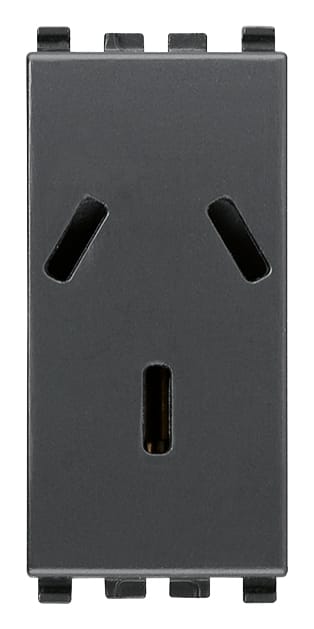 VIMAR SPA VIW20250 PRESA SICURY 2P+T 10A ARGENTINO GRIGIO