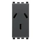 VIMAR SPA - VIW20250 PRESA SICURY 2P+T 10A ARGENTINO GRIGIO